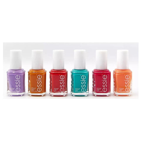 Essie Bustling Bazaar Collection Gift Set, Includes Bright, Vibrant and Colourful Nail Polish Shades For Summer