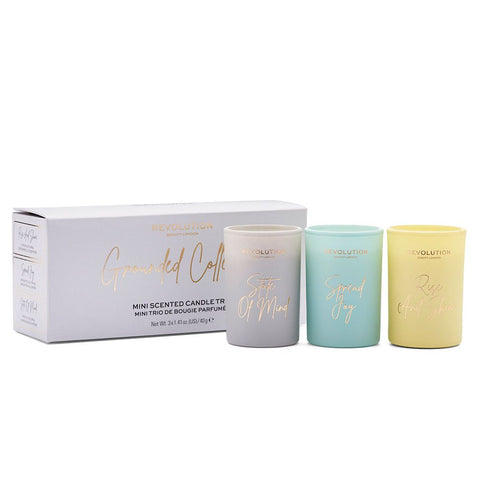 Revolution  Grounded Collection Mini Scented Candle Trio Set