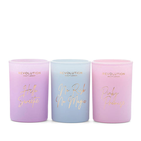 Revolution Beauty Awakening Collection Mini Scented Candle Trio Set