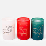 Revolution Beauty Festive Collection Mini Scented Candle Trio Set