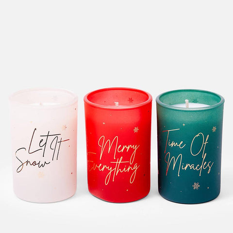 Revolution Beauty Festive Collection Mini Scented Candle Trio Set