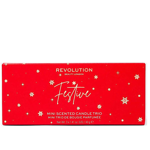 Revolution Beauty Festive Collection Mini Scented Candle Trio Set