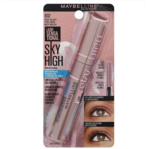 Maybelline Lash Sensational Sky High Waterproof Mascara Very Black, 6ml