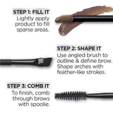 L'Oreal Paris UnbelievaBrow Long-Lasting Eyebrow Gel, Smudge-Proof, Transfer-Proof, Waterproof, 108 Dark Brunette