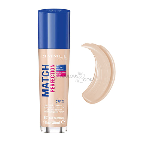 Rimmel Match Perfection Foundation 001 Fair Porcelain - FabulousLooksUK