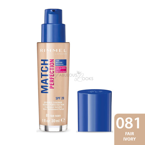 Rimmel Match Perfection Foundation 081 Fair Ivory - FabulousLooksUK