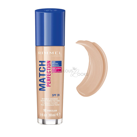 Rimmel Match Perfection Foundation 090 Porcelain - FabulousLooksUK