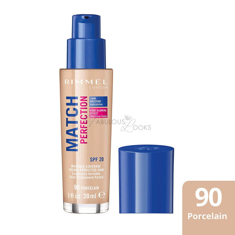 Rimmel Match Perfection Foundation 090 Porcelain - FabulousLooksUK