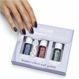 Gift Set Essie Nail Polish Set -Trio- Leathers Collection - Leather Effect-New
