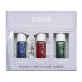 Gift Set Essie Nail Polish Set -Trio- Leathers Collection - Leather Effect-New