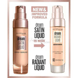 Maybelline Dream Radiant Liquid Hydrating Foundation 03 True Ivory