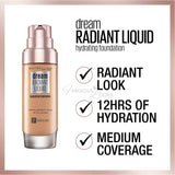Maybelline Dream Radiant Liquid Hydrating Foundation 03 True Ivory