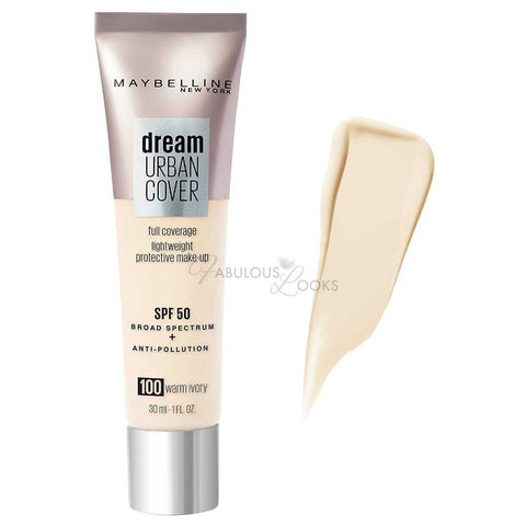 Maybelline Dream Urban Cover All-In-One Protective Makeup SPF 50 100 Warm Ivory