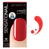 SENSATIONAIL Gel Polish Starter Kit (including lamp), Scarlet Red