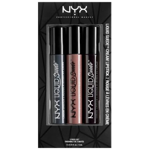 NYX Liquid Suede Cream Lipstick 3PcGift Set