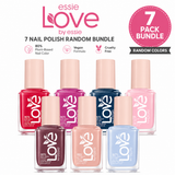 Essie Love Nail Polish 7 Pack Bundle – 80% Plant-Based Vegan Nail Color Set – Assorted Random Shades – Long Lasting Gloss Finish by Essie