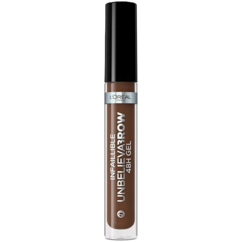 L'Oreal Paris UnbelievaBrow Long-Lasting Eyebrow Gel, Smudge-Proof, Transfer-Proof, Waterproof, 3.0 Brunette