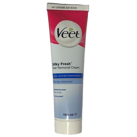 Veet Silky Fresh Body and Legs Hair Removal Cream For Sensitive Skin 100ml