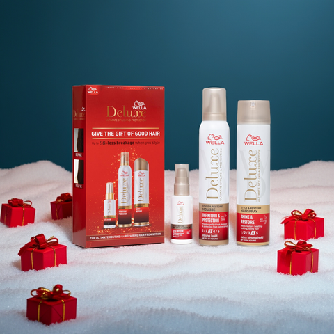 WELLA Deluxe Gift Of Good Hair Set – 3 Piece Set RED