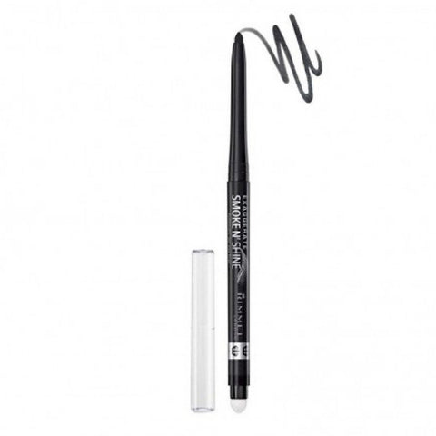 Rimmel London Exaggerate Smoke N’ Shine Eye Definer, 001 Little Black Smokey, 0.28 g