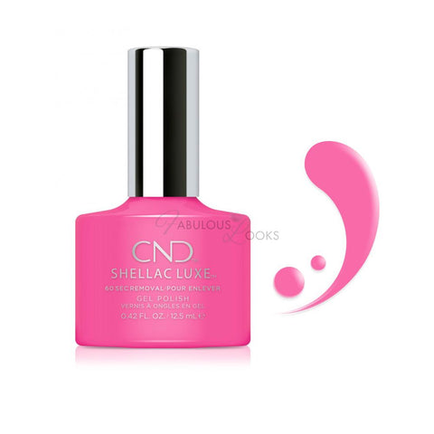CND SHELLAC LUXE UV GEL NAIL POLISH 121 Hot Pop Pink - FabulousLooksUK