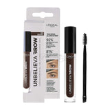 L'Oreal Paris UnbelievaBrow Long-Lasting Eyebrow Gel, Smudge-Proof, Transfer-Proof, Waterproof, 109 Ebony