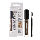 L'Oreal Paris UnbelievaBrow Long-Lasting Eyebrow Gel, Smudge-Proof, Transfer-Proof, Waterproof, 108 Dark Brunette