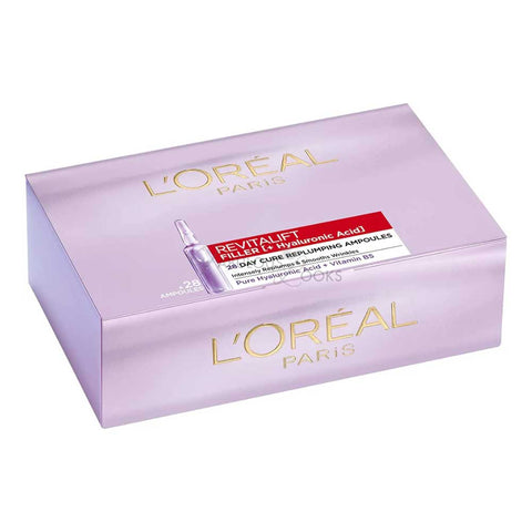 L'Oreal Paris Revitalift Filler Hyaluronic Acid Ampoules 28-Day Bumper Pack of Concentrated Serum to Transform Skin