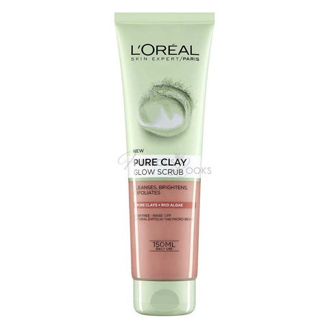 L'Oreal Pure Clay Red Algae Glow Face Scrub 150 ml