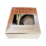 Makeup Revolution Awesome Metals Foil Finish with Metallic Eyeshadow, Intensifying Primer and Mixing Tray