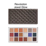 Makeup Revolution London Jewel Glow, Soft Glamour Eyeshadow Palette 18x1g