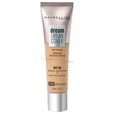 Maybelline Dream Urban Cover All-In-One Protective Makeup SPF 50 305 Golden Amber