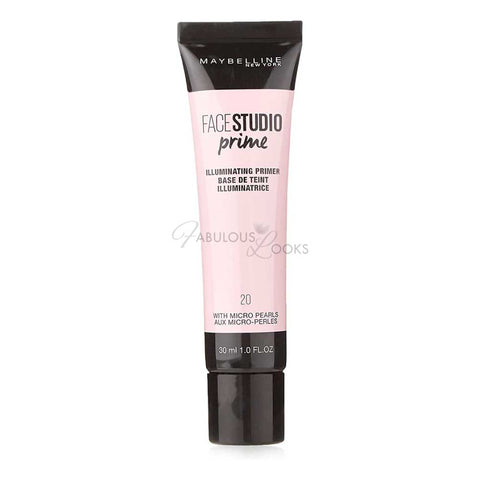 Maybelline New York Face Studio Prime Illuminating Primer, 20 Pink, 30ml