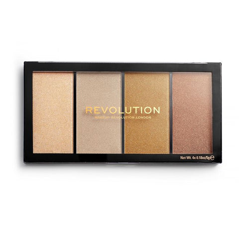 Makeup Revolution Reload Lustre Highlighter Palette, Light Warm 20g