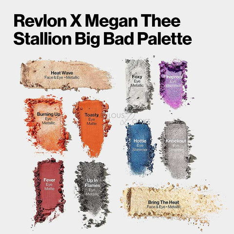 Revlon x Megan Thee Stallion Big Bad Face & Eyeshadow Palette in 10 Shades