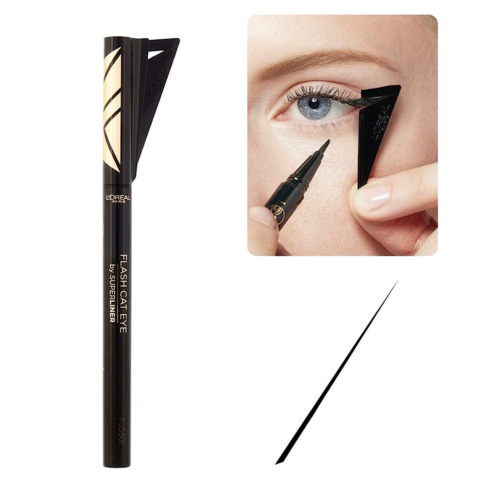 L’Oréal Paris Superliner Flash Cat liquid Winged Eyeliner, Black