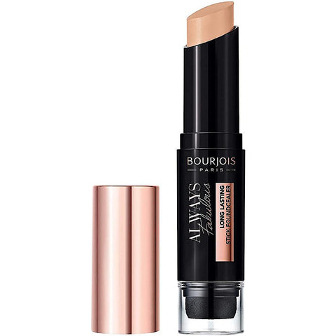 Bourjois Always Fabulous 24 Hour 2-in-1 Full Coverage Foundation and Concealer Stick with Blender, 400 Rose Beige