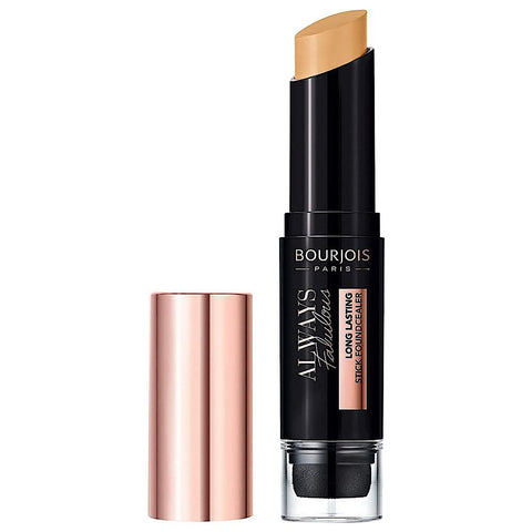 Bourjois Always Fabulous 24 Hour 2-in-1 Full Coverage Foundation and Concealer Stick with Blender, 420 Honey Beige