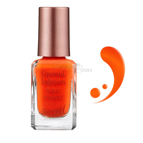Barry M Coconut Infused Nail Polish 827 Flip Flop (Tangerine)