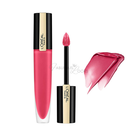 L'Oreal Paris Rouge Signature Matte Liquid Lipstick 128 I Decide