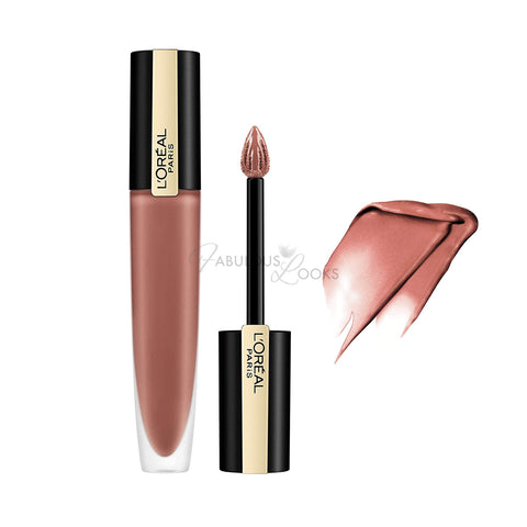 L'Oreal Paris Rouge Signature Matte Liquid Lipstick 201 I STUPEFY