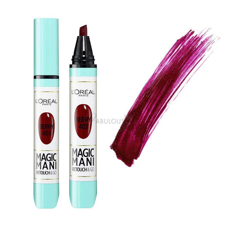 L 'Oreal Paris Magic Make Up Designer Mani Nail In Felt Touch-up 403 Berry