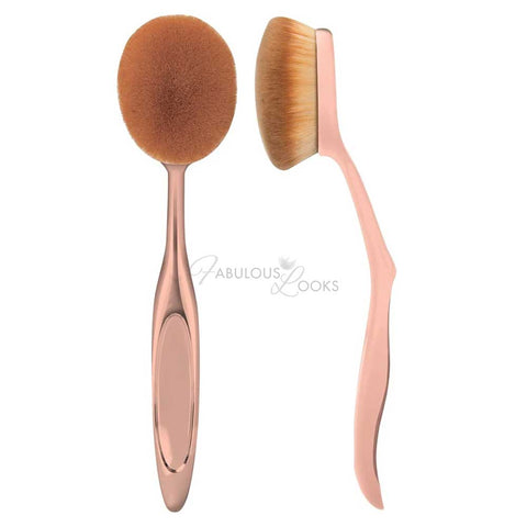 Luxe Studio 9X Oval Face Brush, For SkinCare and Cosmetics