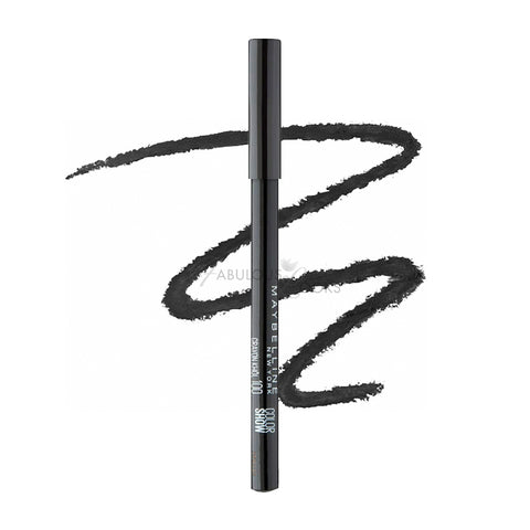 MAYBELLINE Color Show Eye Khol EyeLiner Pencil - 100 Ultra Black - Carded