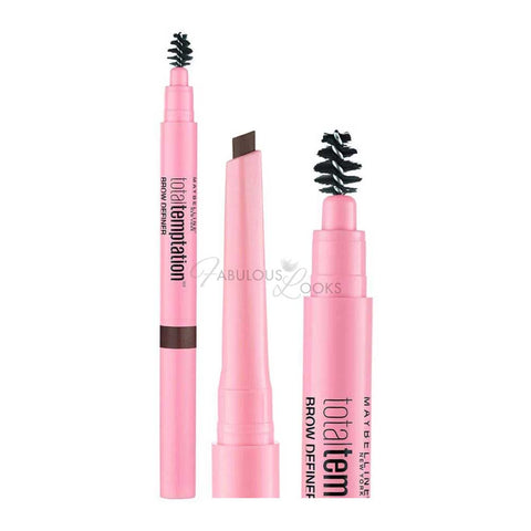 Maybelline Total Temptation Eyebrow Pencil, 120 Medium Brown