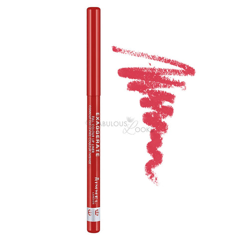 Rimmel London Exaggerate Automatic Lip Liner, 14 Call Me Crazy